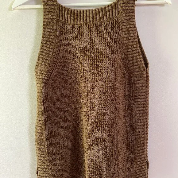 J.Crew Knit Tank, Dark Olive Color, Size S, NWT. - Picture 4 of 4